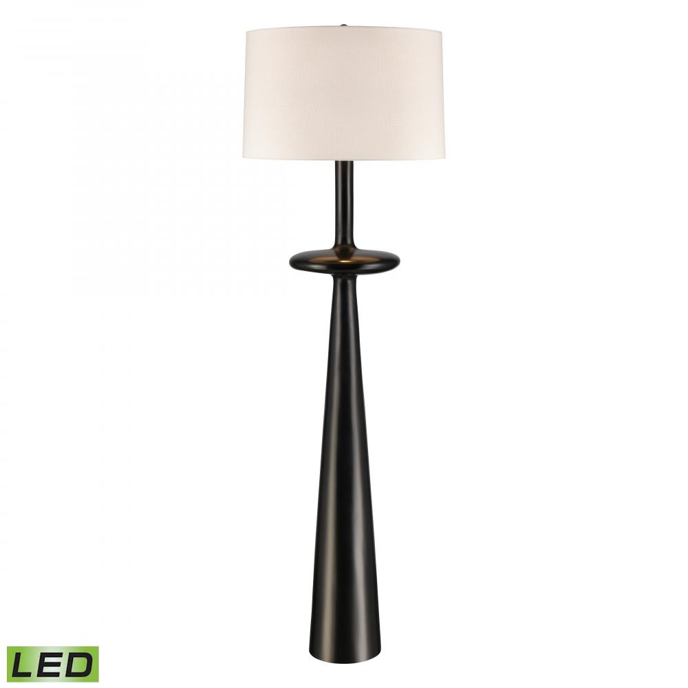 Abberley 69&#39;&#39; High 1-Light Floor Lamp - Black - Includes LED Bulb