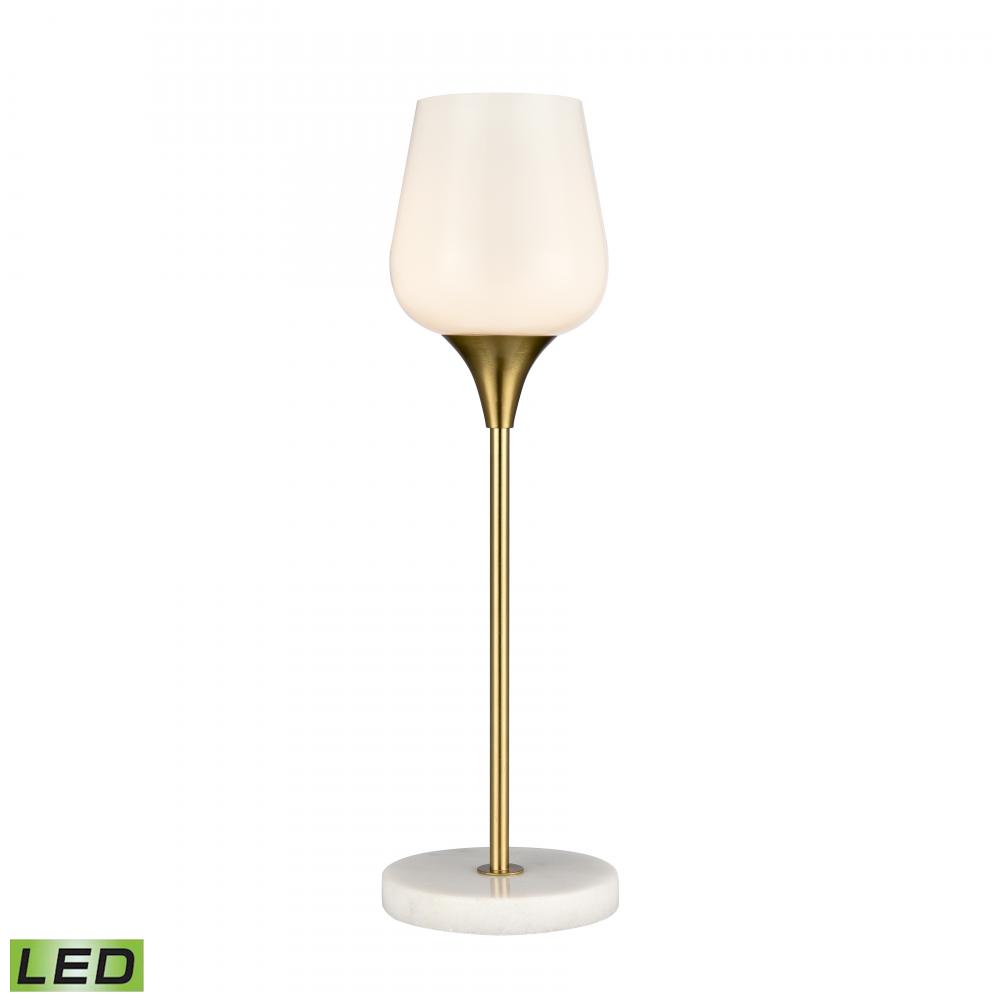 Finch Lane 20&#39;&#39; High 1-Light Table Lamp - Satin Gold - Includes LED Bulb