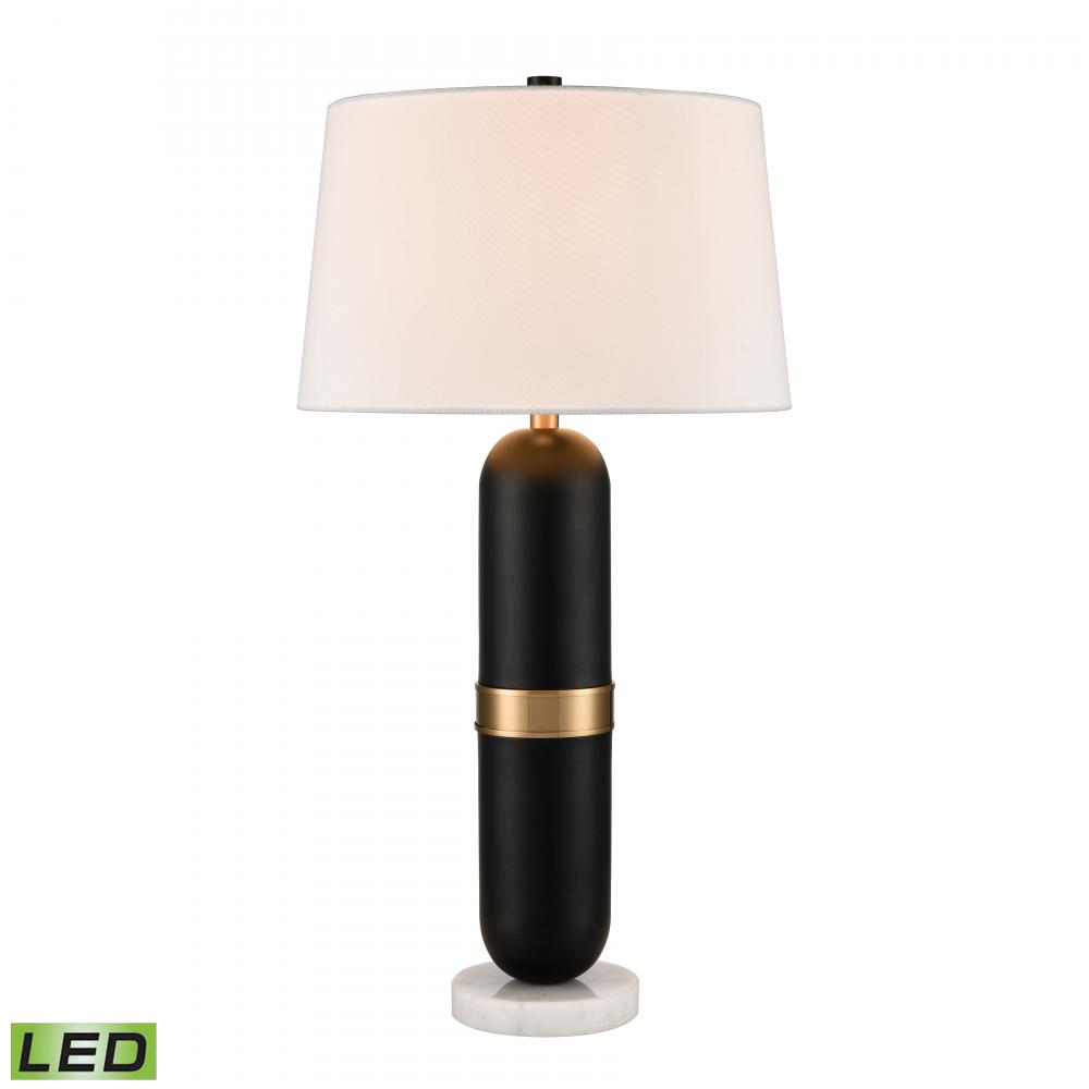 Pill 34&#39;&#39; High 1-Light Table Lamp - Matte Black - Includes LED Bulb