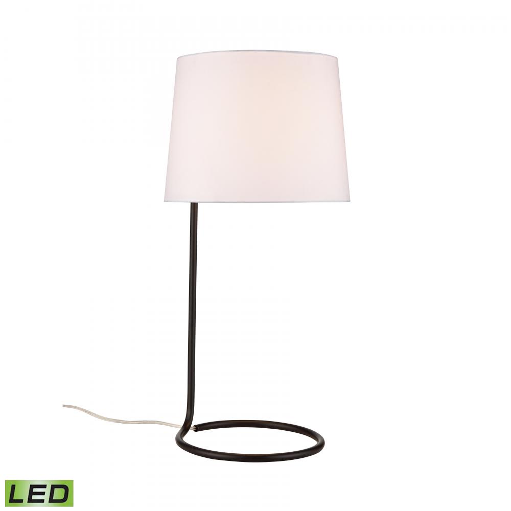 Loophole 29&#39;&#39; High 1-Light Table Lamp - Oiled Bronze - Includes LED Bulb