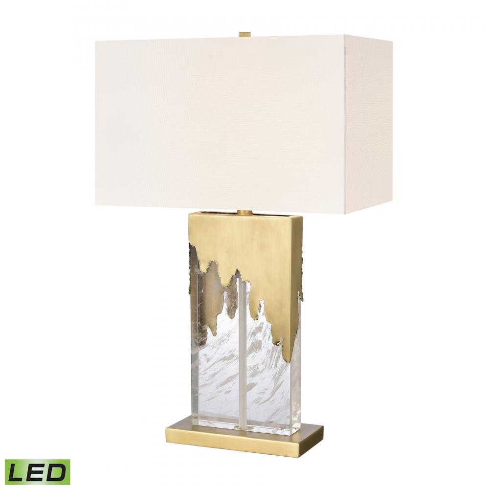 Custom Blend 28&#39;&#39; High 1-Light Table Lamp - Clear - Includes LED Bulb