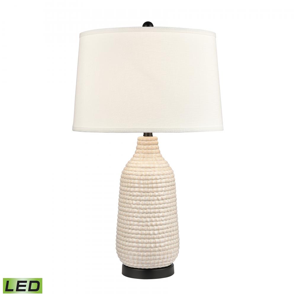 Kari 28&#39;&#39; High 1-Light Table Lamp - Cream - Includes LED Bulb