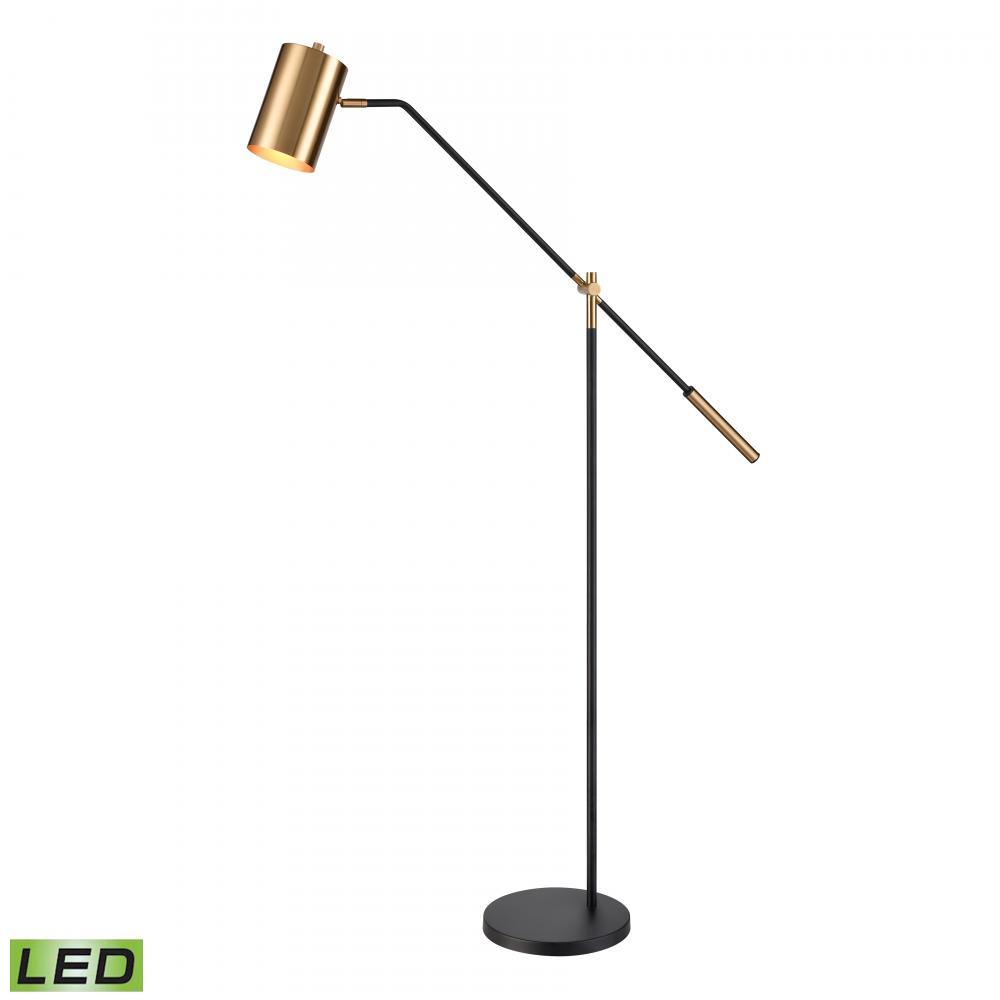 Oliver Avenue 64&#39;&#39; High 1-Light Floor Lamp - Matte Black - Includes LED Bulb