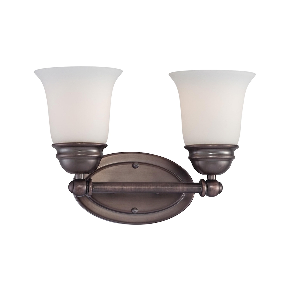 Thomas - Bella 13&#39;&#39; Wide 2-Light Vanity Light - Oiled Bronze