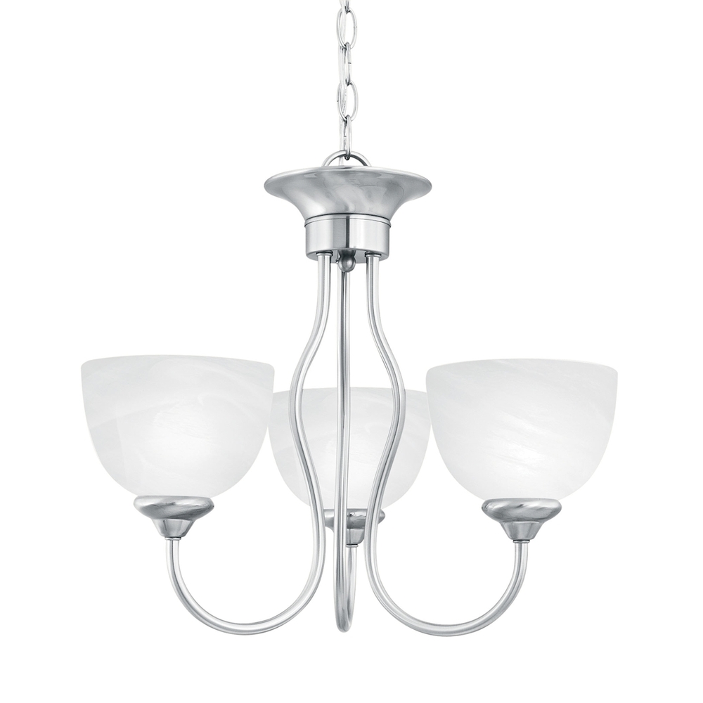 Thomas - Tahoe 19&#39;&#39; Wide 3-Light Chandelier - Brushed Nickel