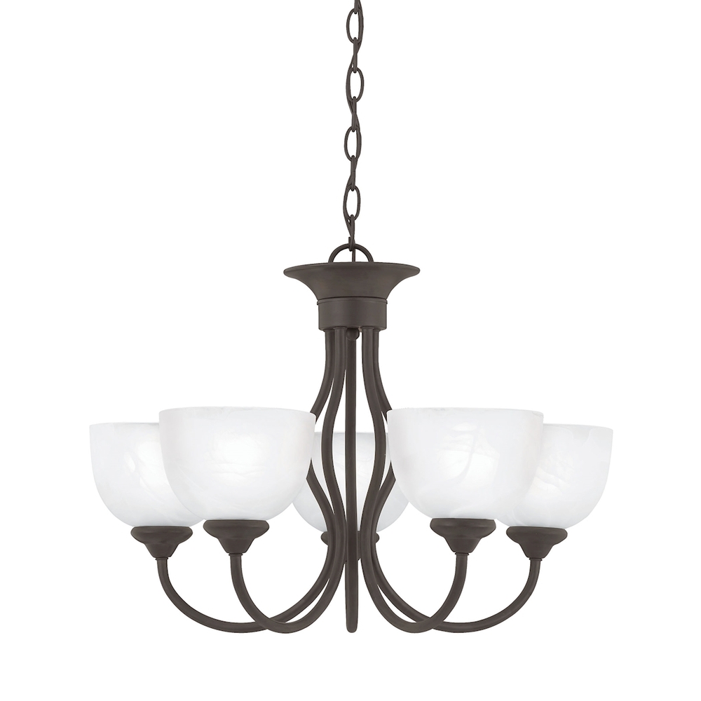 Thomas - Tahoe 24&#39;&#39; Wide 5-Light Chandelier - Painted Bronze