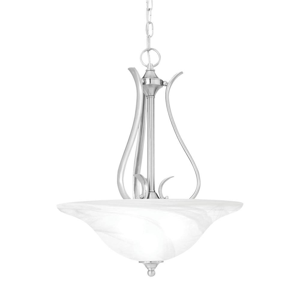 Thomas - Prestige 18&#39;&#39; Wide 3-Light Pendant - Brushed Nickel