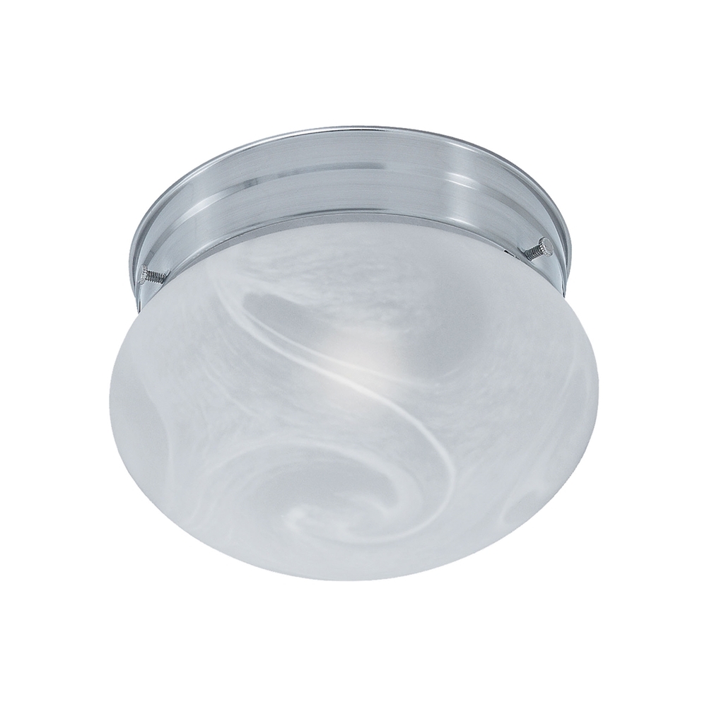 Thomas - Ceiling Essentials 8&#39;&#39; Wide 1-Light Flush Mount - Brushed Nickel