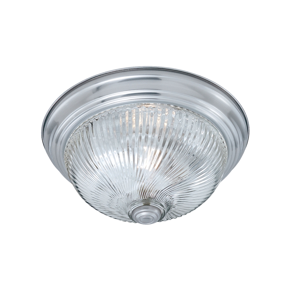 Thomas - Ceiling Essentials 14&#39;&#39; Wide 2-Light Flush Mount - Brushed Nickel