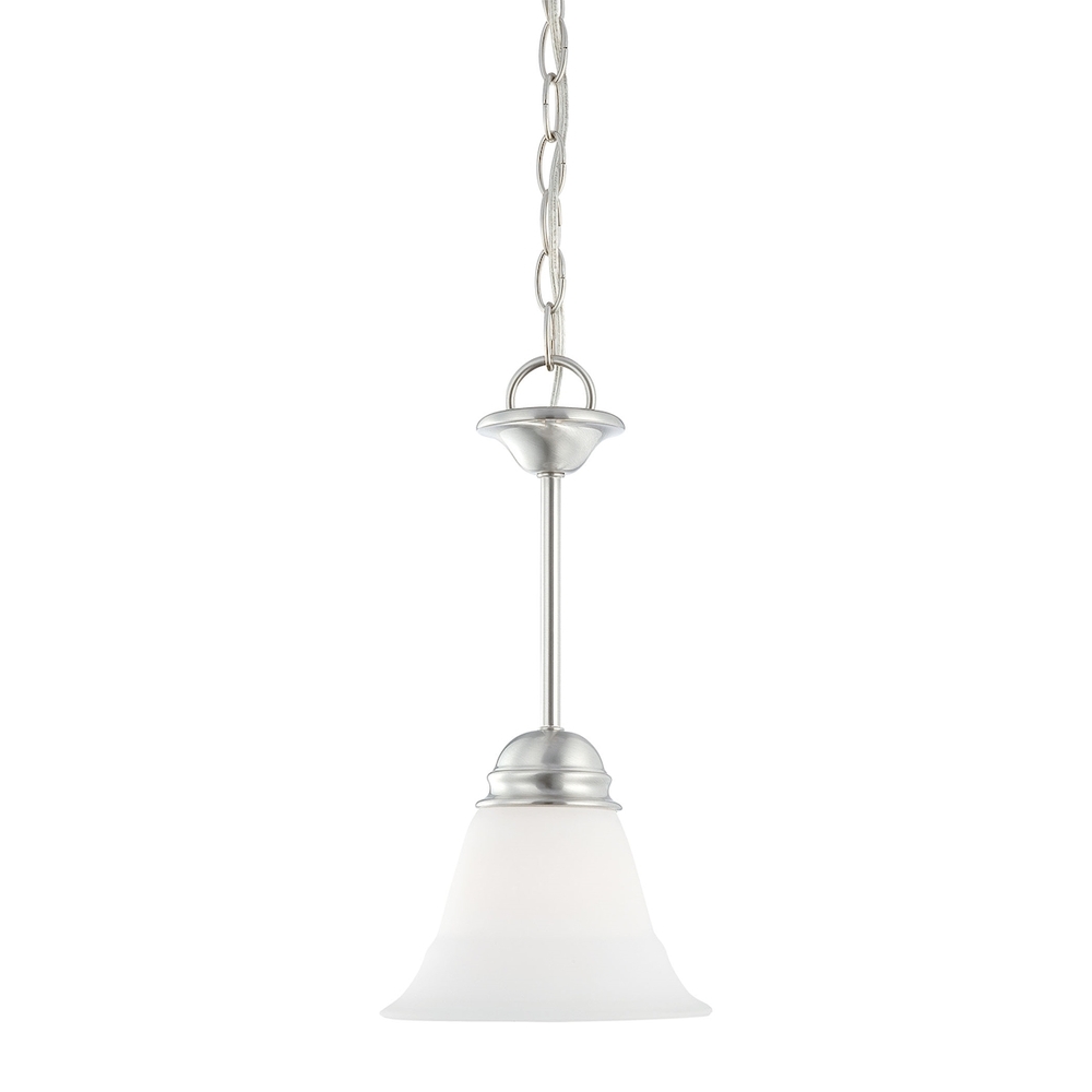 Thomas - Bella 7.25&#39;&#39; Wide 1-Light Mini Pendant - Brushed Nickel