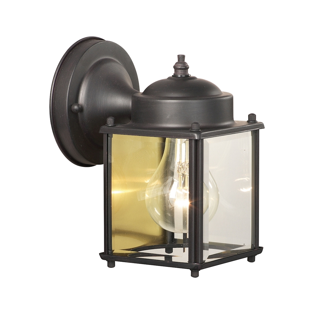 Thomas - Outdoor Essentials 7.5&#39;&#39; High 1-Light Outdoor Sconce - Painted Bronze