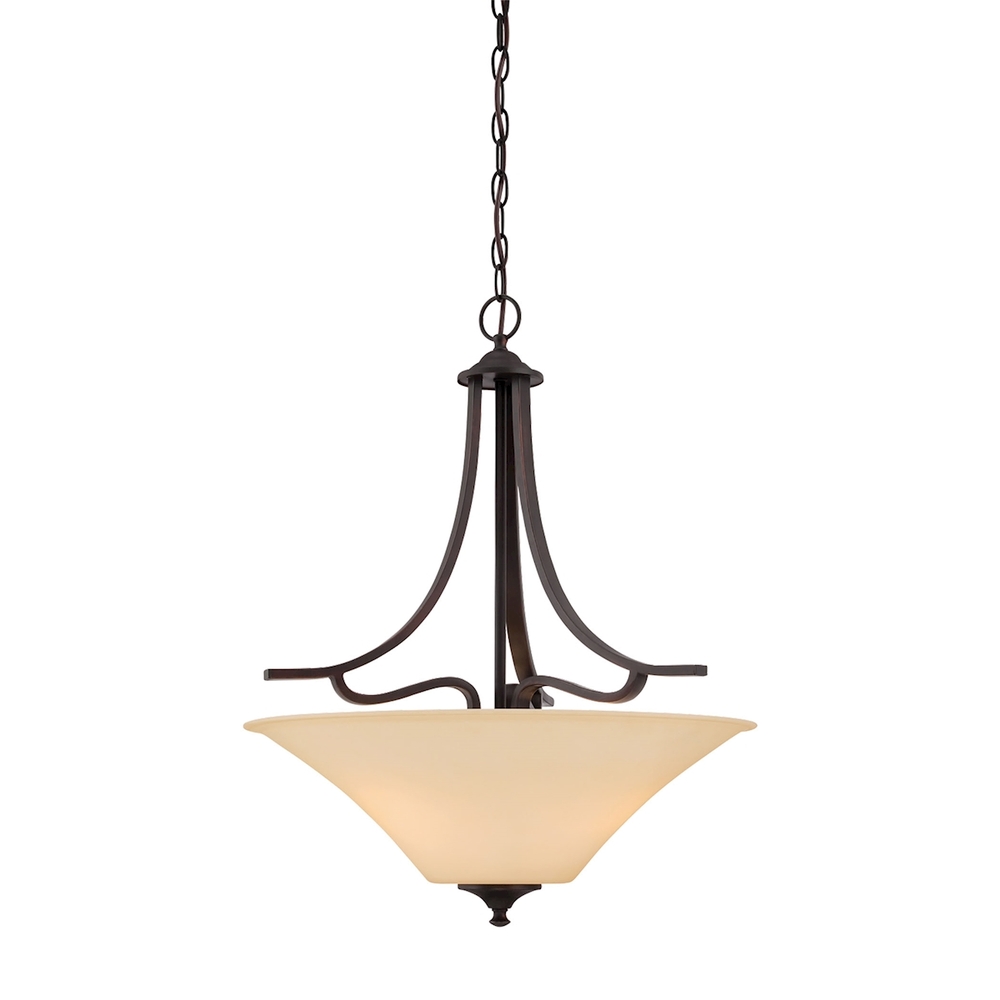 Thomas - Treme 20&#39;&#39; Wide 3-Light Pendant - Espresso