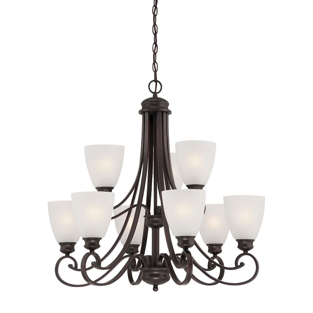 Thomas - Haven 9-Light Chandelier in Espresso