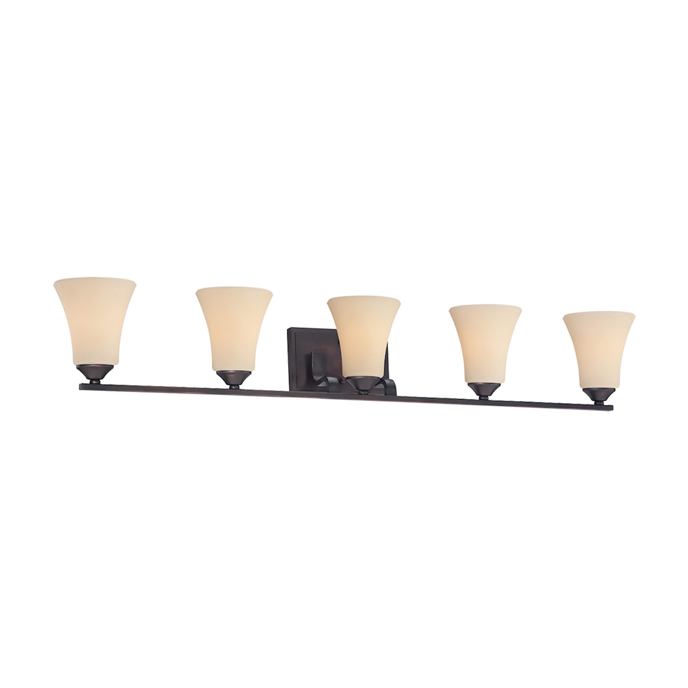 Thomas - Treme 41&#39;&#39; Wide 5-Light Vanity Light - Espresso