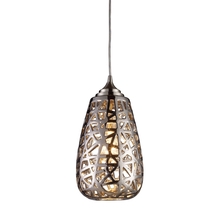  20064/1 - Nestor 1-Light Mini Pendant in Chrome with Chrome-plated Ceramic Shade