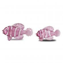  1200-0563 - Rialto Magenta Glass Fish Set